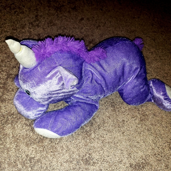 Purple unicorn stuffed animal plush - Picture 4 of 6